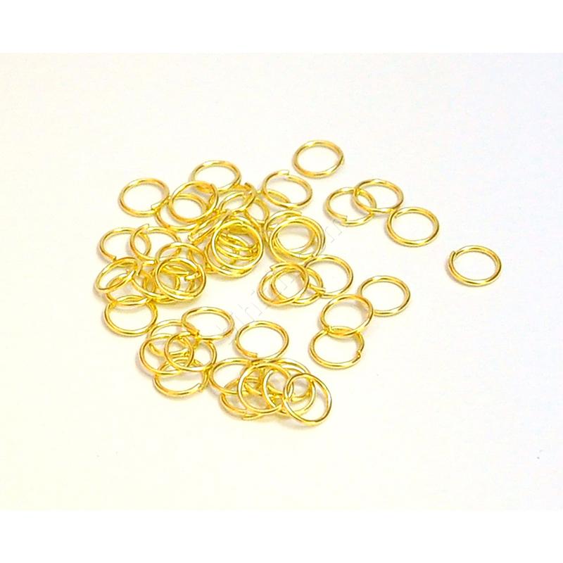 Altın Renk Metal Halka ( 50 Adet ) 8 Mm